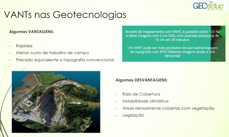 drones na geotecnologia
