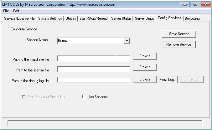 Ilustração 6. Clicando na aba Config Services